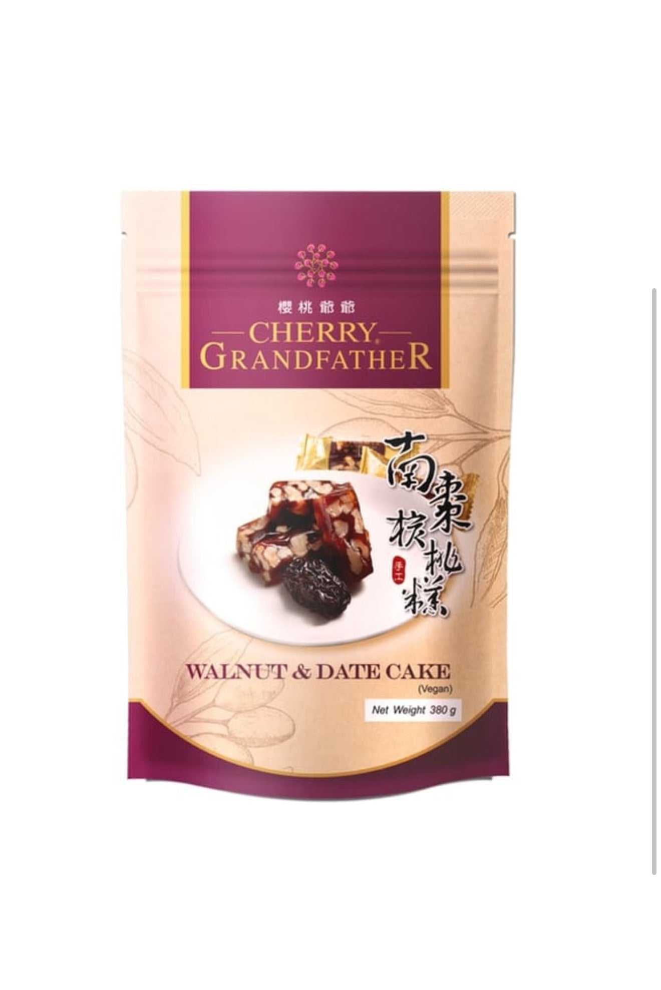 Cherry Grandfather Walnut & Date
Cake 380 g