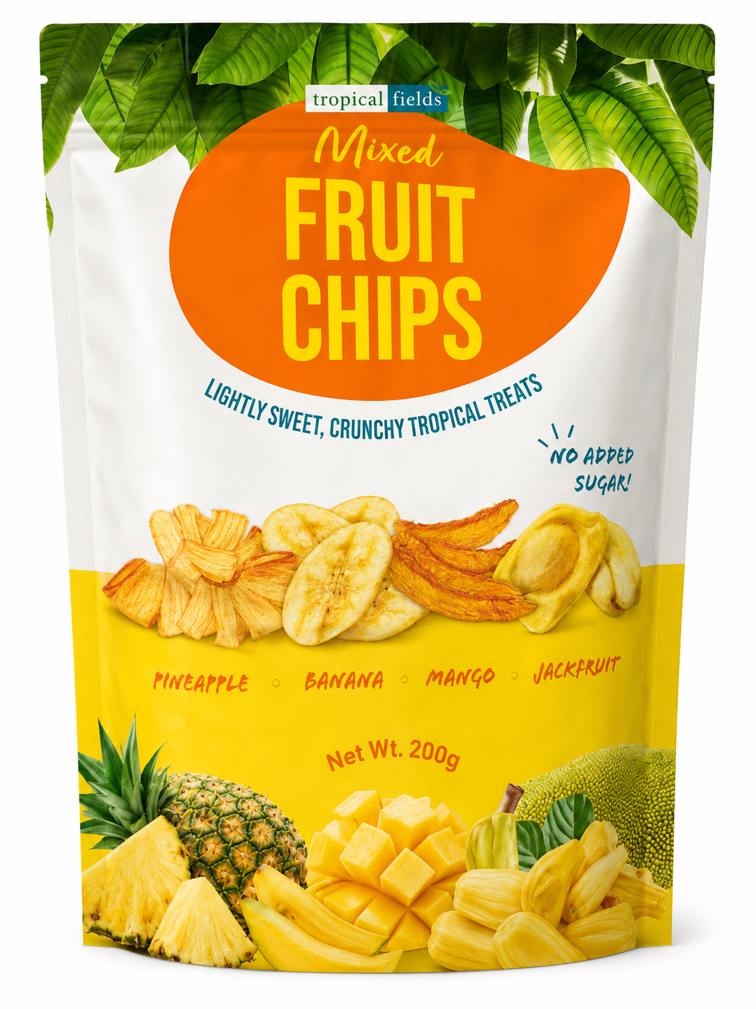 Tropical Fields Mixed Fruit Chips 200g Pineapple Banana Mango Jackfruit