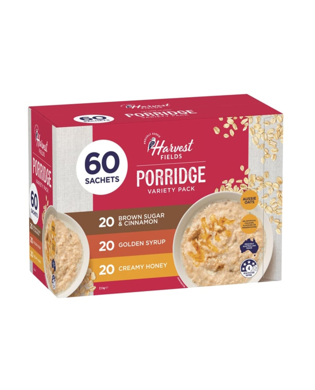 Harvest Fields Porridge Granola
Variety Pack 60 pk