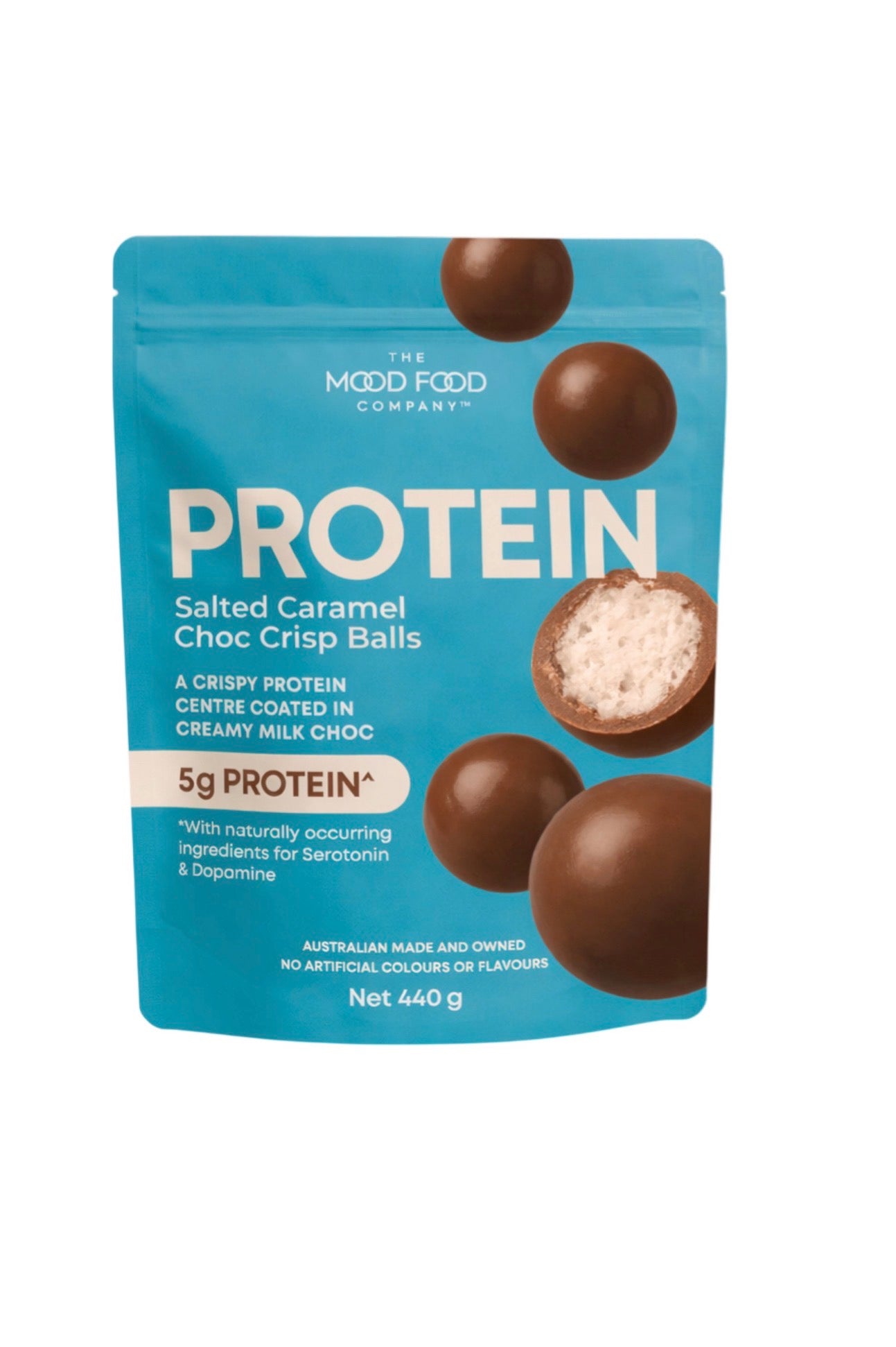 The Mood Food Company Protein Salted Caramel Choc Crisp Balls 440g pouch