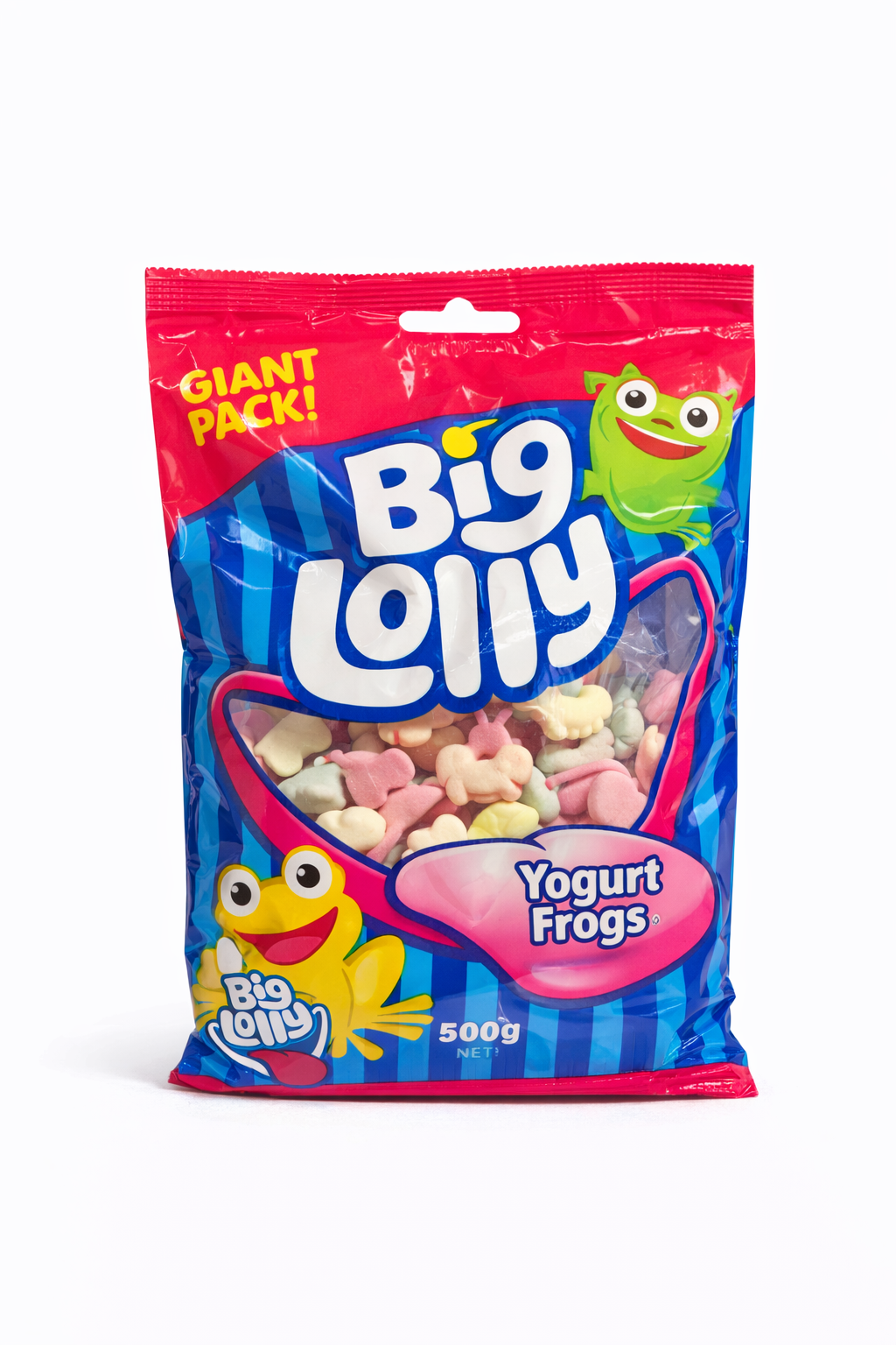 Big Lolly Yogurt Frogs 500g assorted gummy yoghurt candy frogs