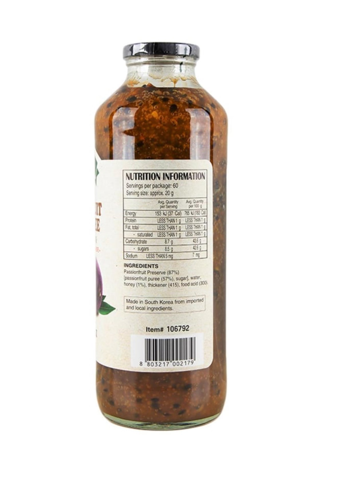 Vonbee Passion Fruit Honey Puree
(1.2 kg)