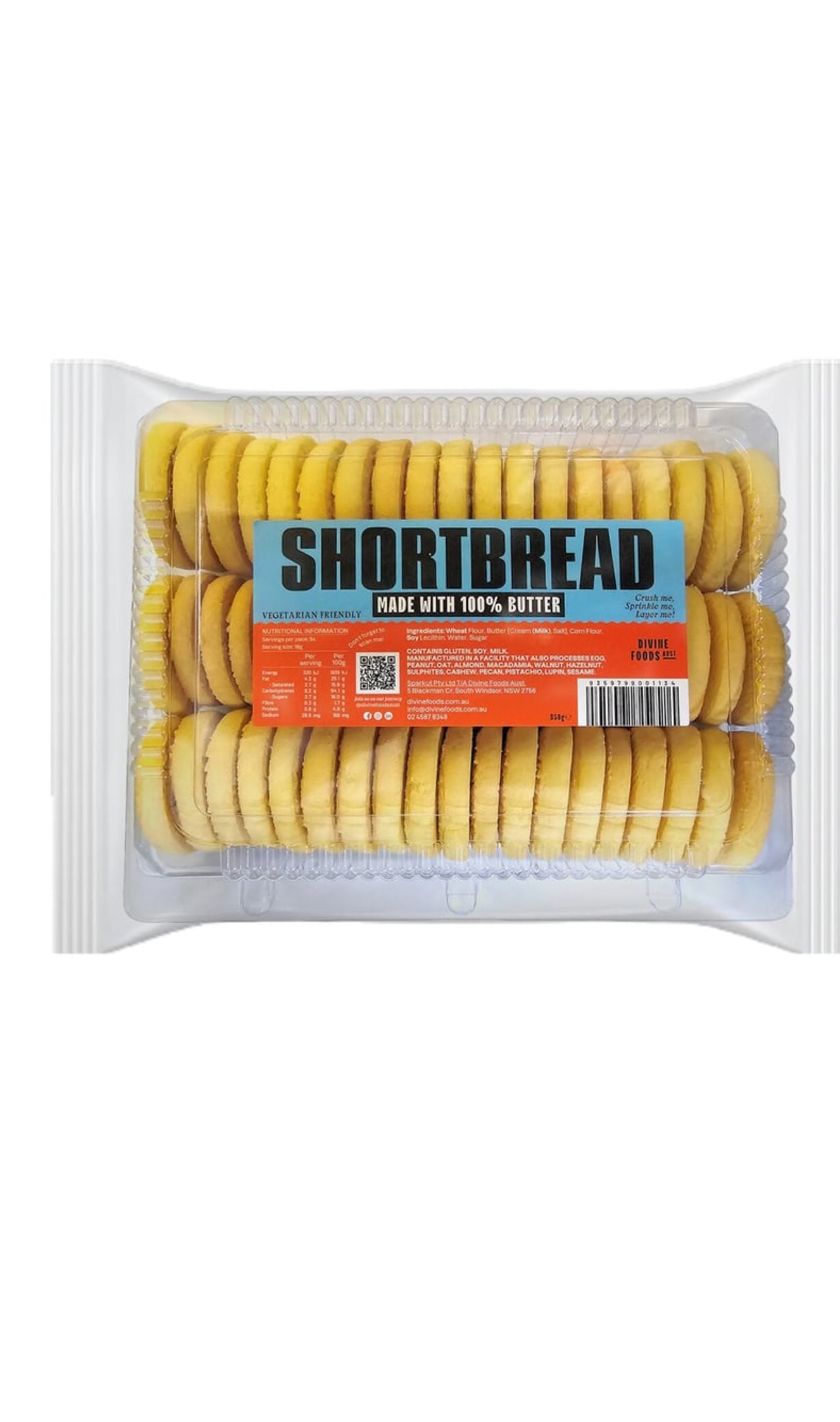 Divine Foods Shortbread (850 g)