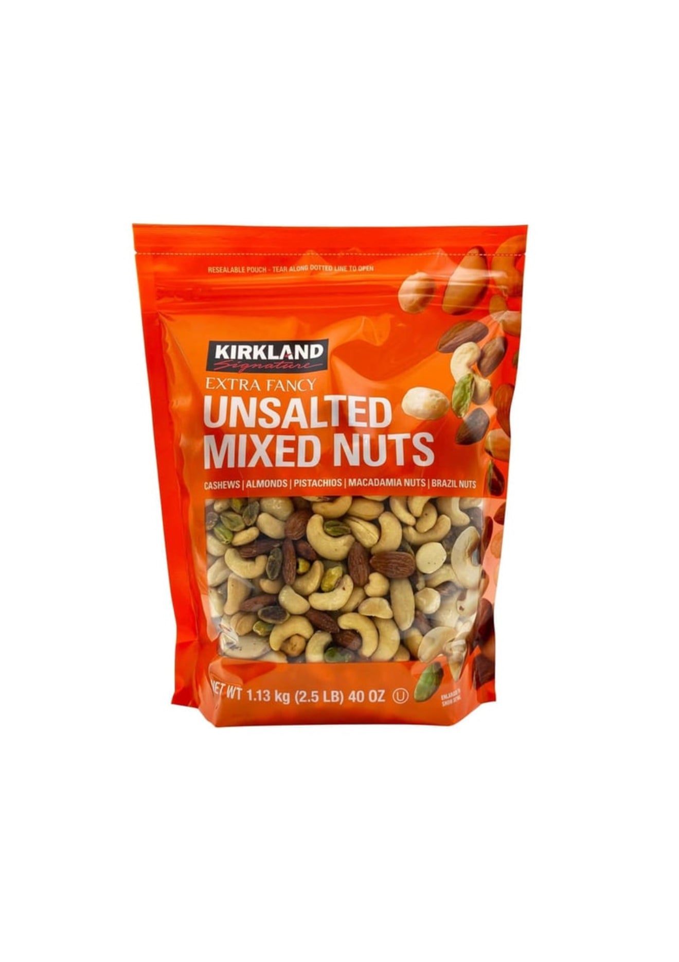 Kirkland Signature Unsalted Mixed
Nuts (1.13 kg)