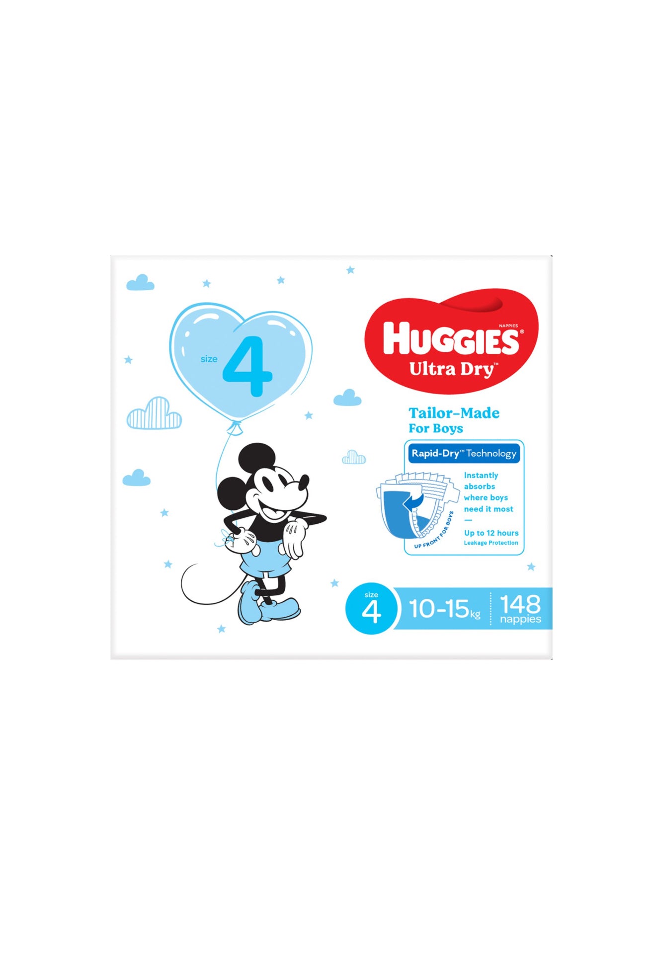 Huggies Boys' Ultra Dry Nappies
Size 4 Toddler