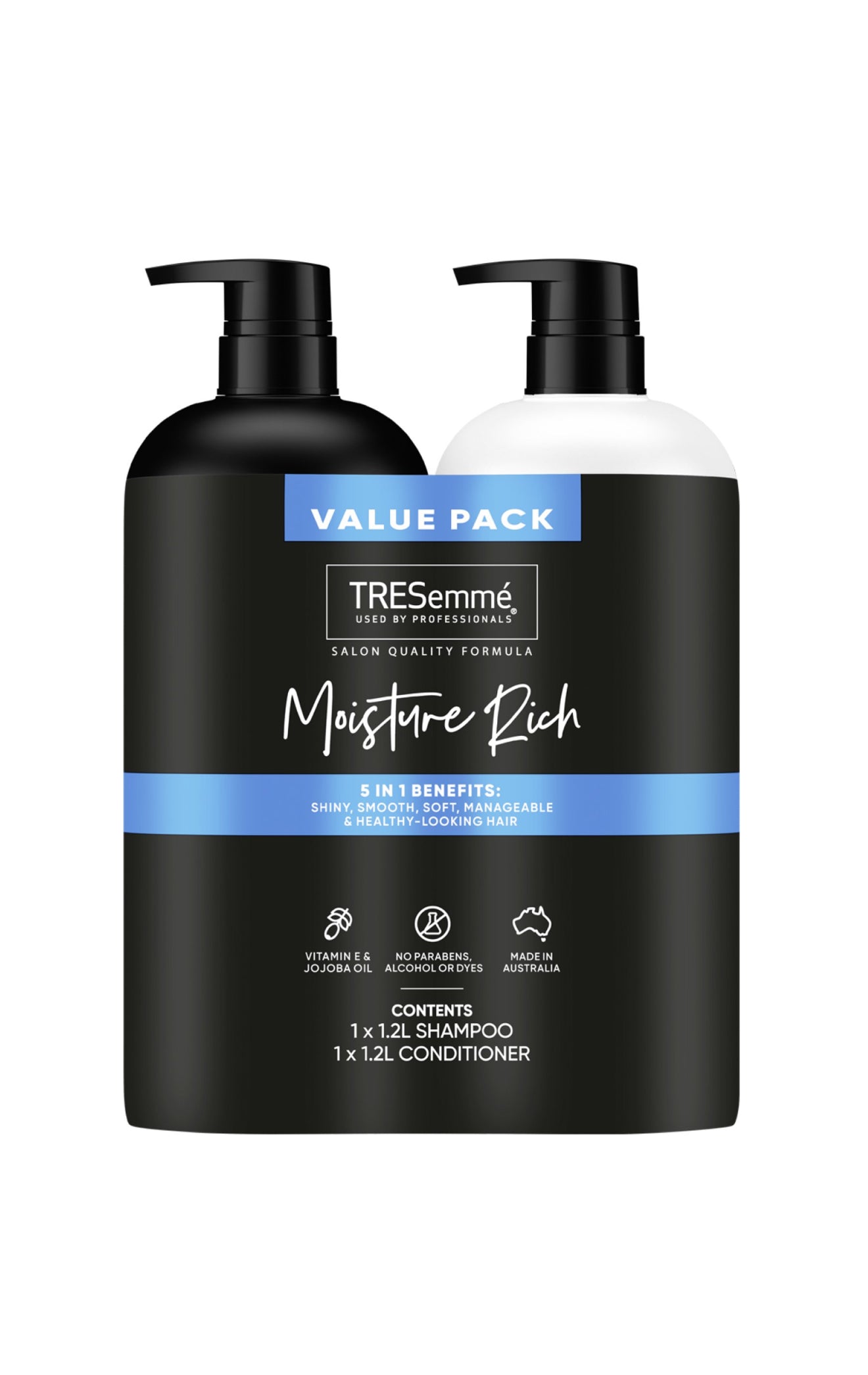 TRESemmé Shampoo & Conditioner
Moisture Rich 1.2 L x 2 ct