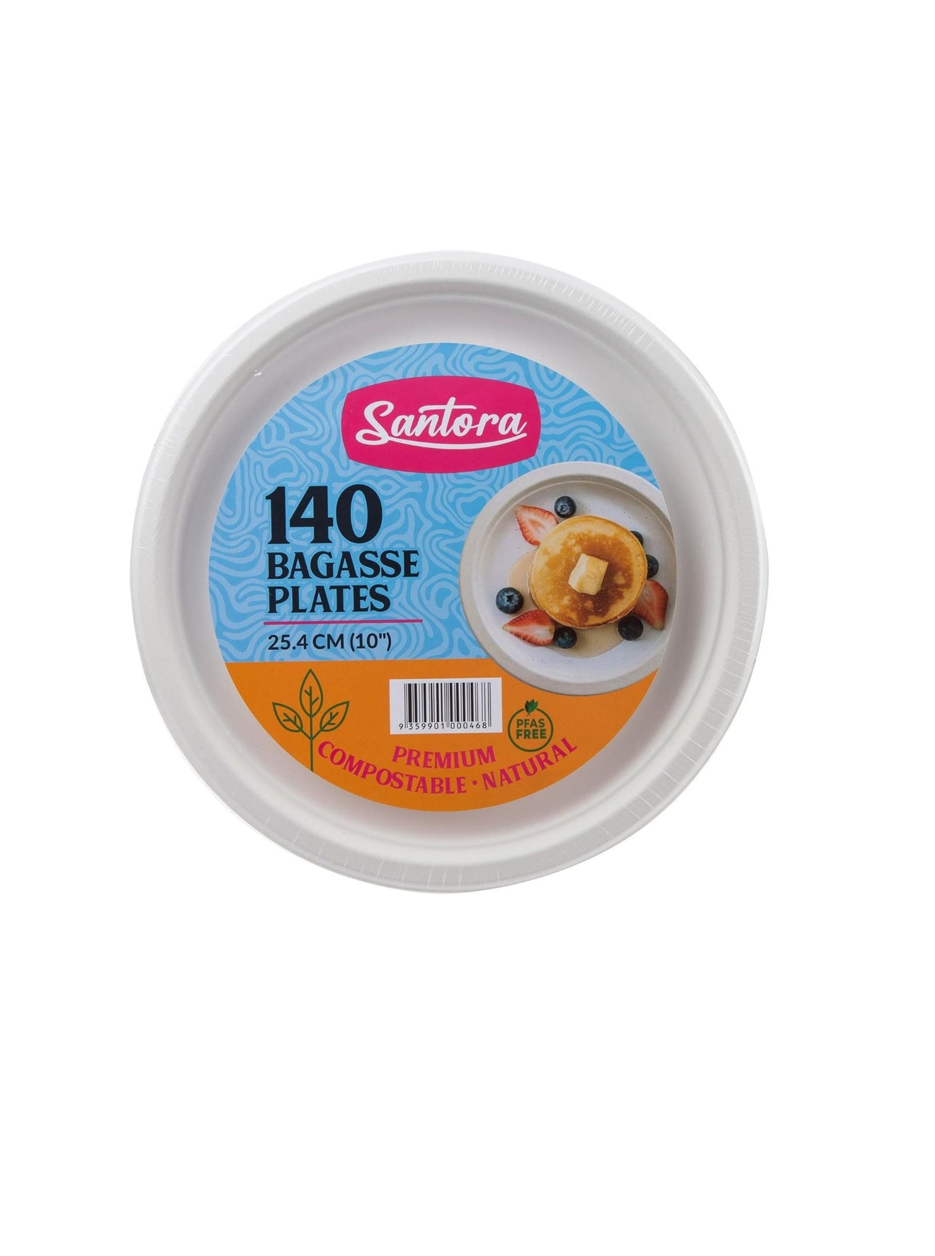 Santora Bagasse Plates 140 pk