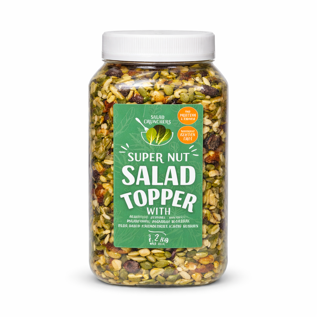 super nut salad topper jar with seeds nuts and dried fruit mix 1.2kg