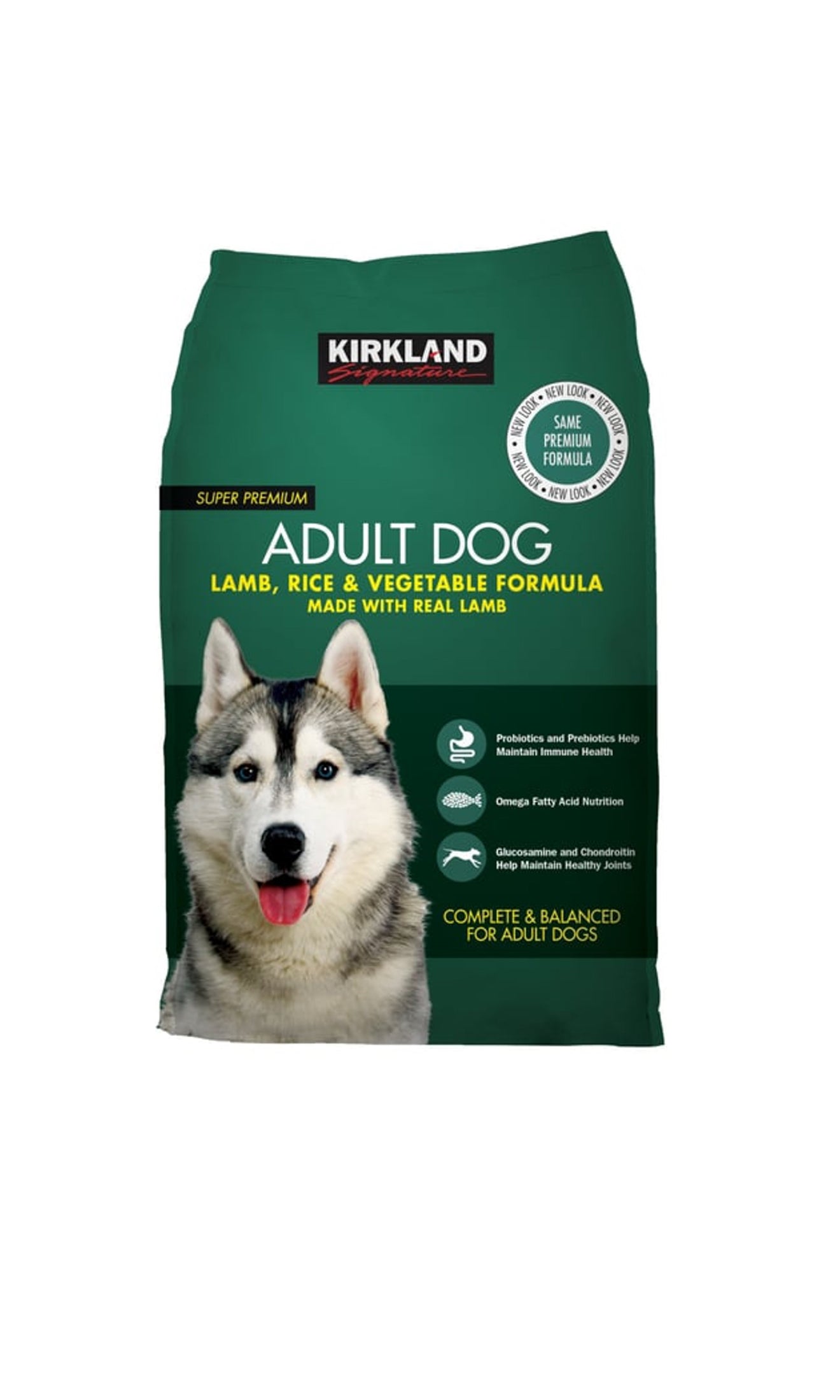 Kirkland Signature Lamb Rice & Veggies Dry Dog Food 18 kg