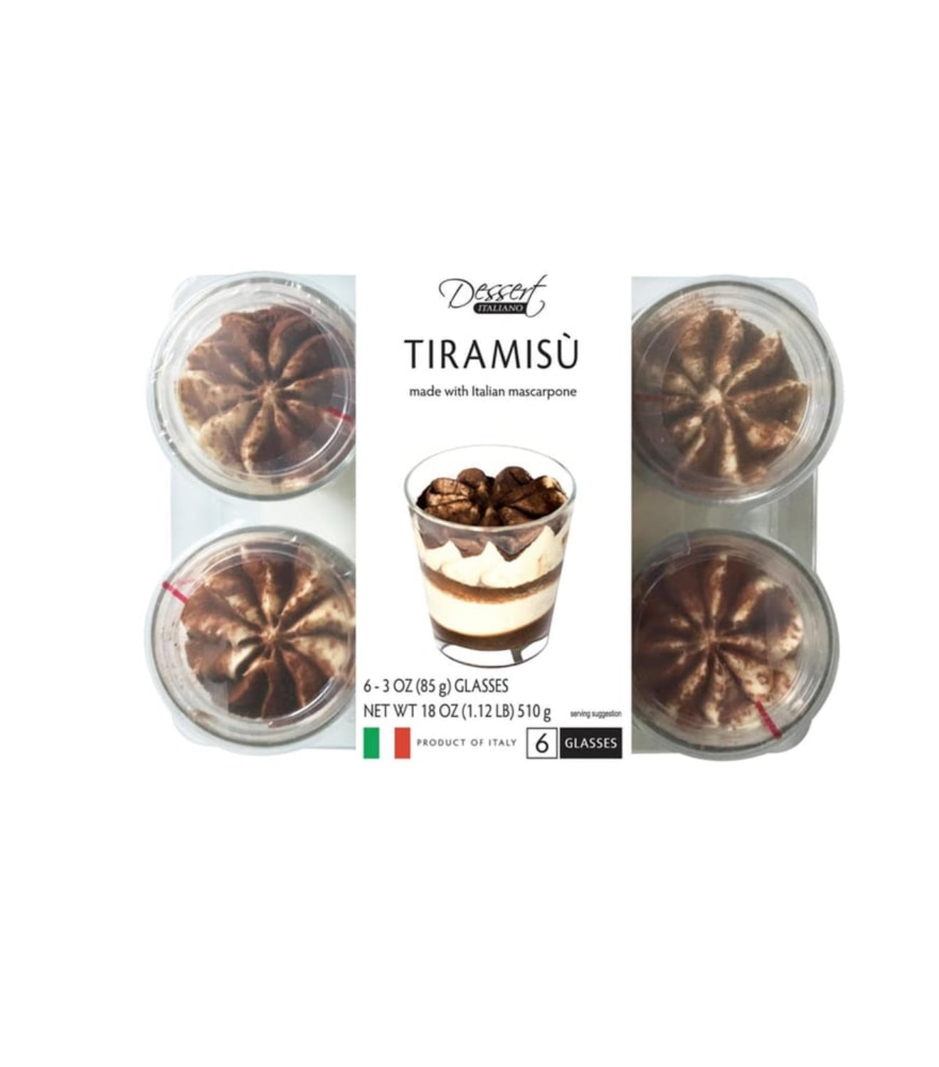 Dessert Italiano Tiramisu (85 g x
6 pk)