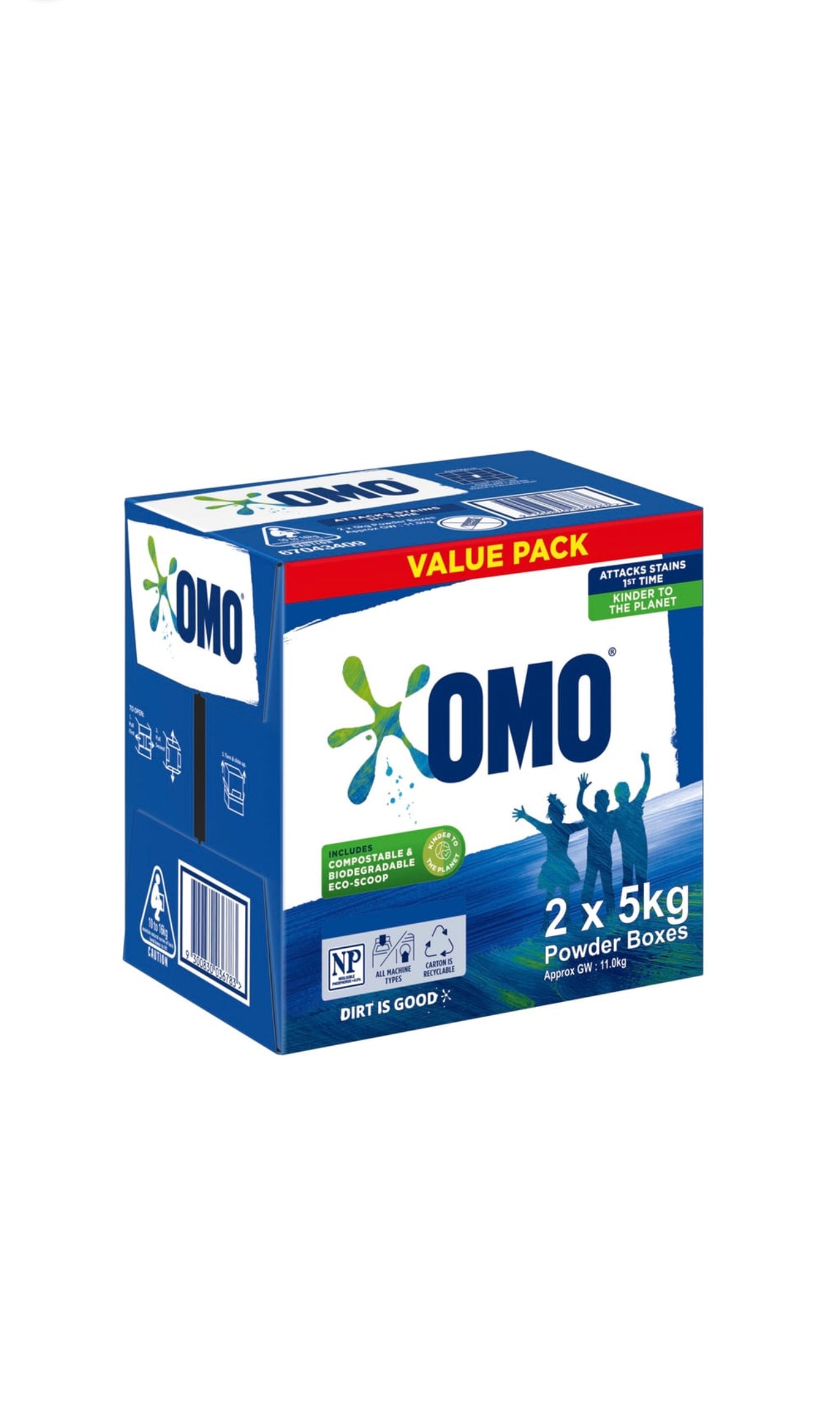 Omo Active Clean Laundry Powder
Value Pack 10 kg