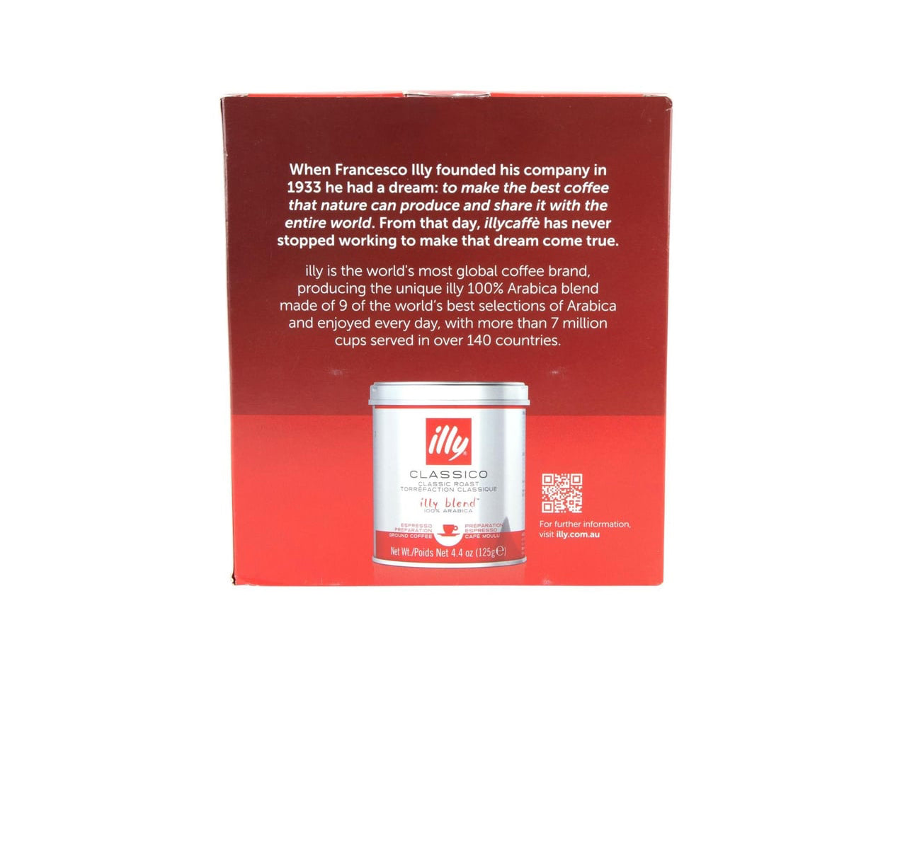 Illy Ground Coffee (125 g x 4 pk)
