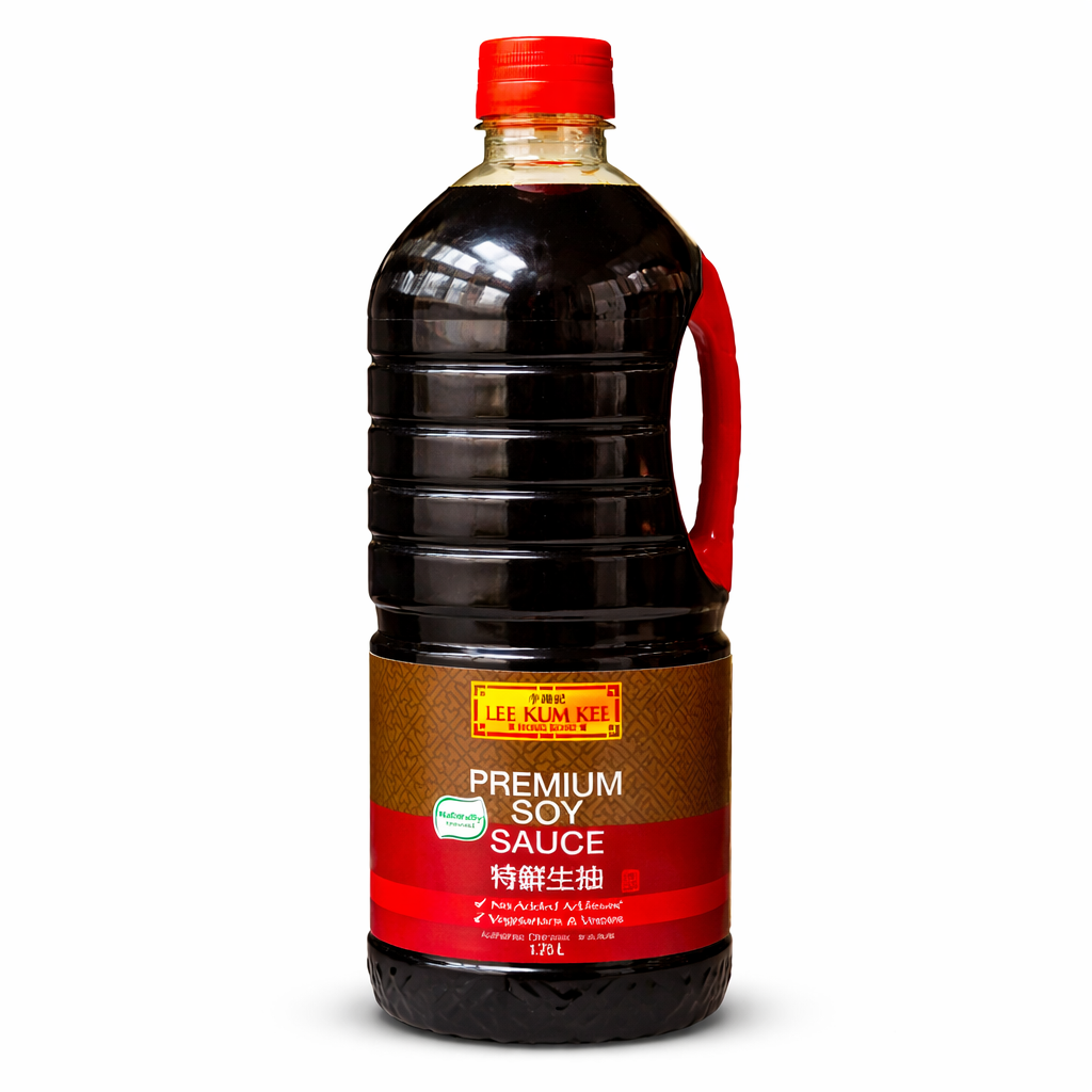 Lee Kum Kee premium soy sauce large bottle 1.7L cooking sauce