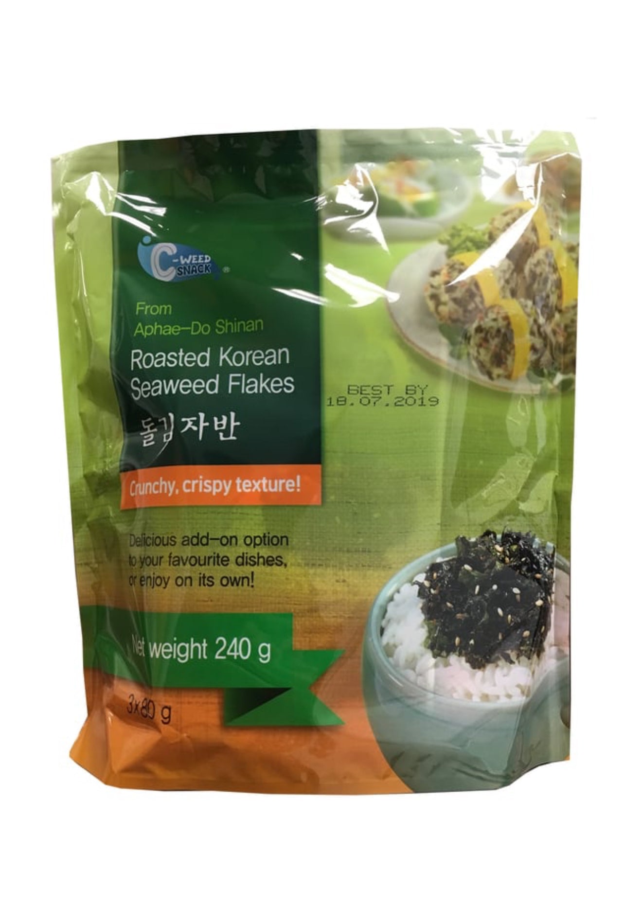 C-weed Roasted Korean Seaweed
Flakes 80 g x 3 pk