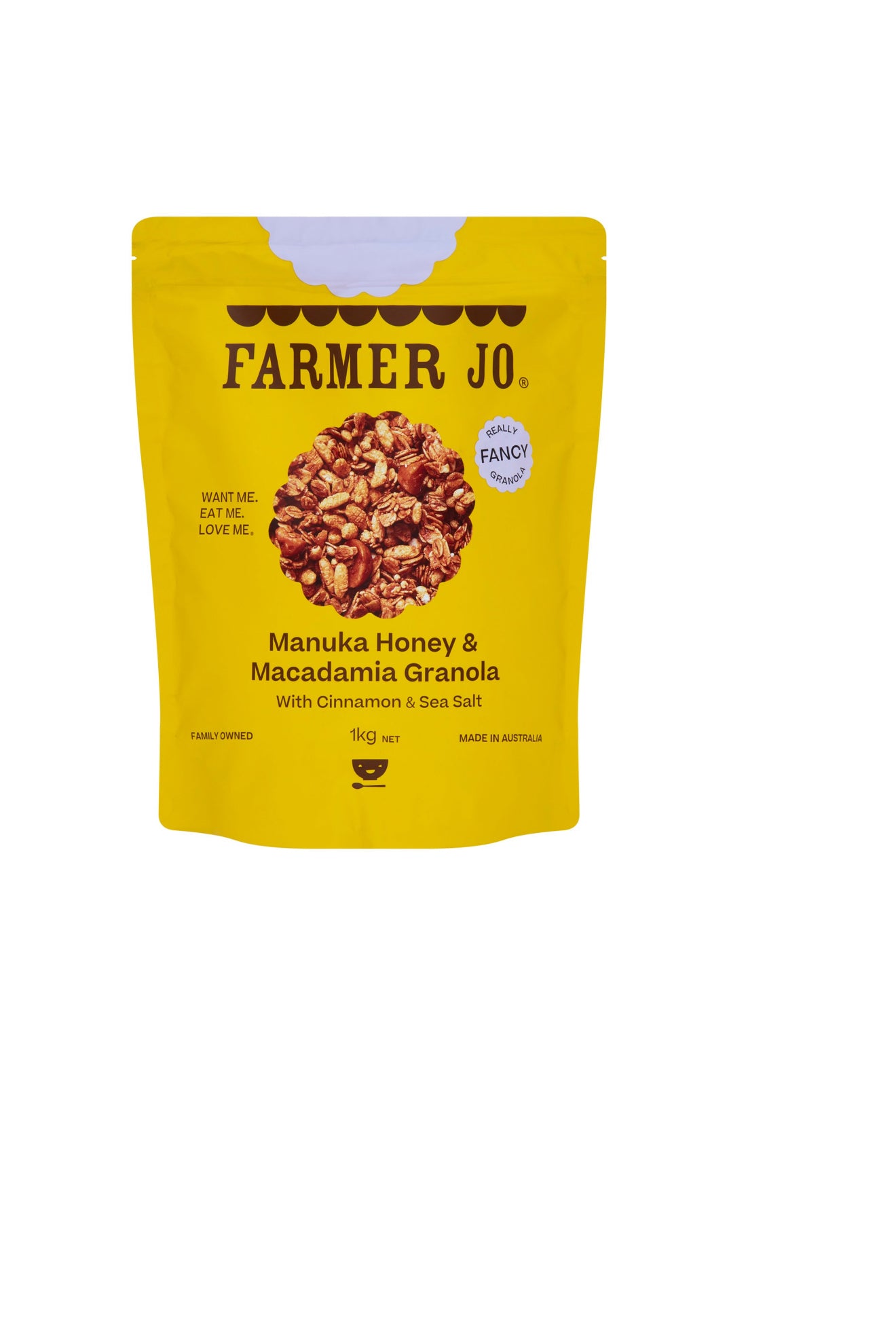 Farmer Jo Manuka Honey & Macadamia Granola (1 Kg)
