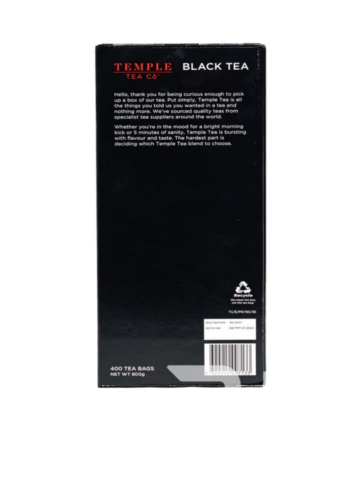 Temple Tea Black Tea (400 pk)
