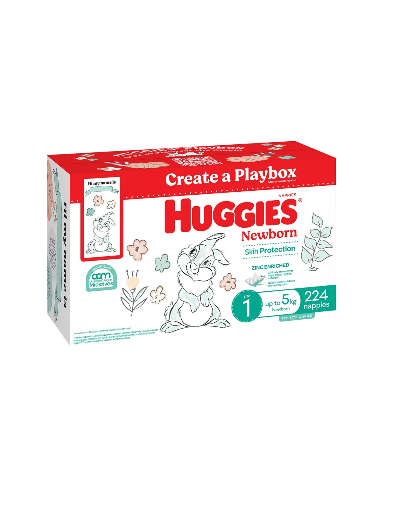 Huggies Unisex Ultimate Nappies
Size 1 Newborn