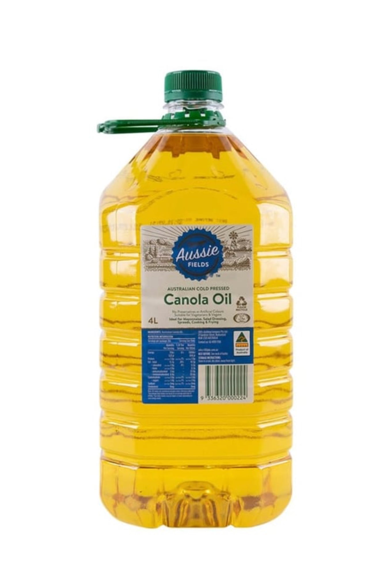 Aussie Fields Cold Pressed Canola
Oil 4 L