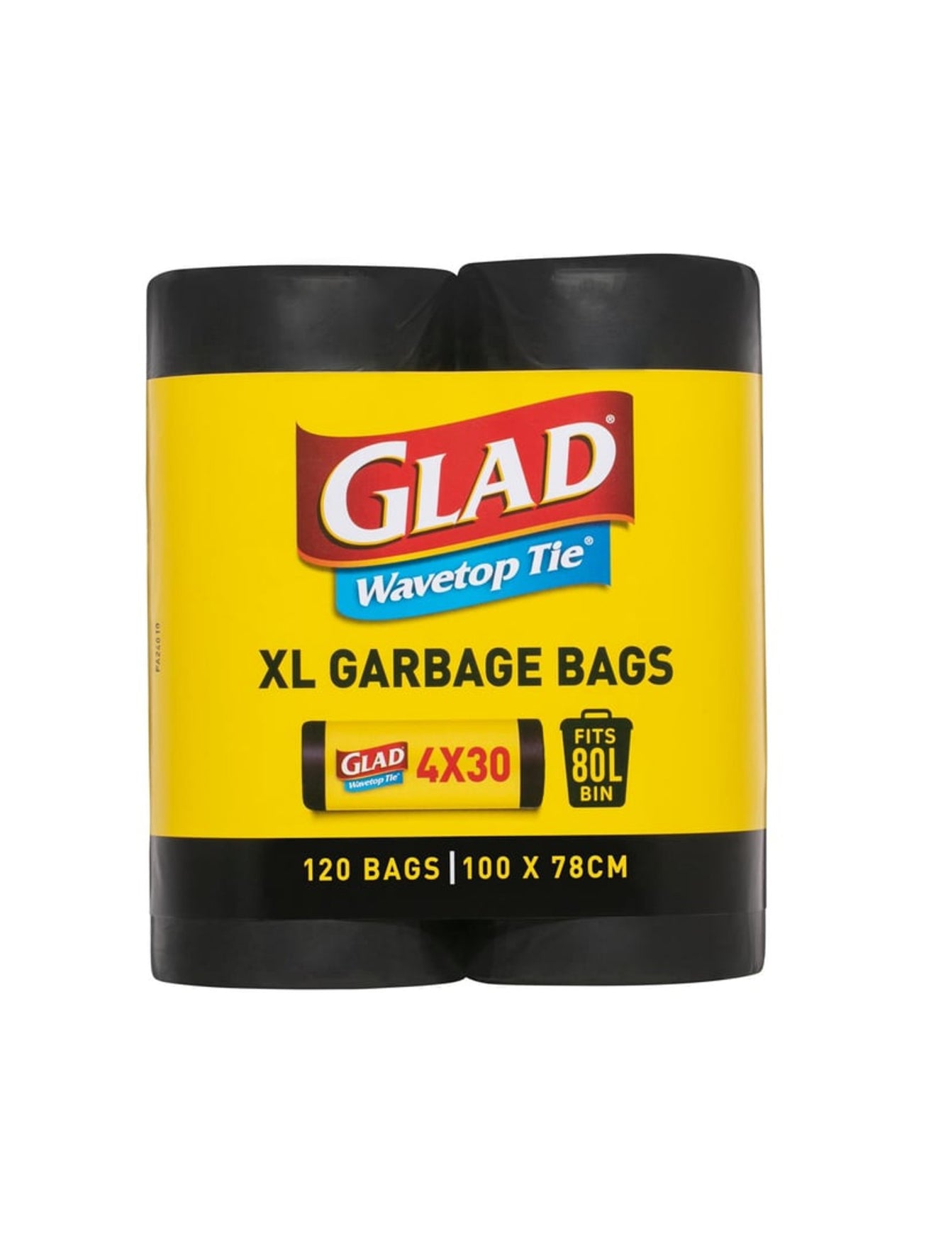 Glad Wavetop 80L XL Garbage
Bags 120 pk