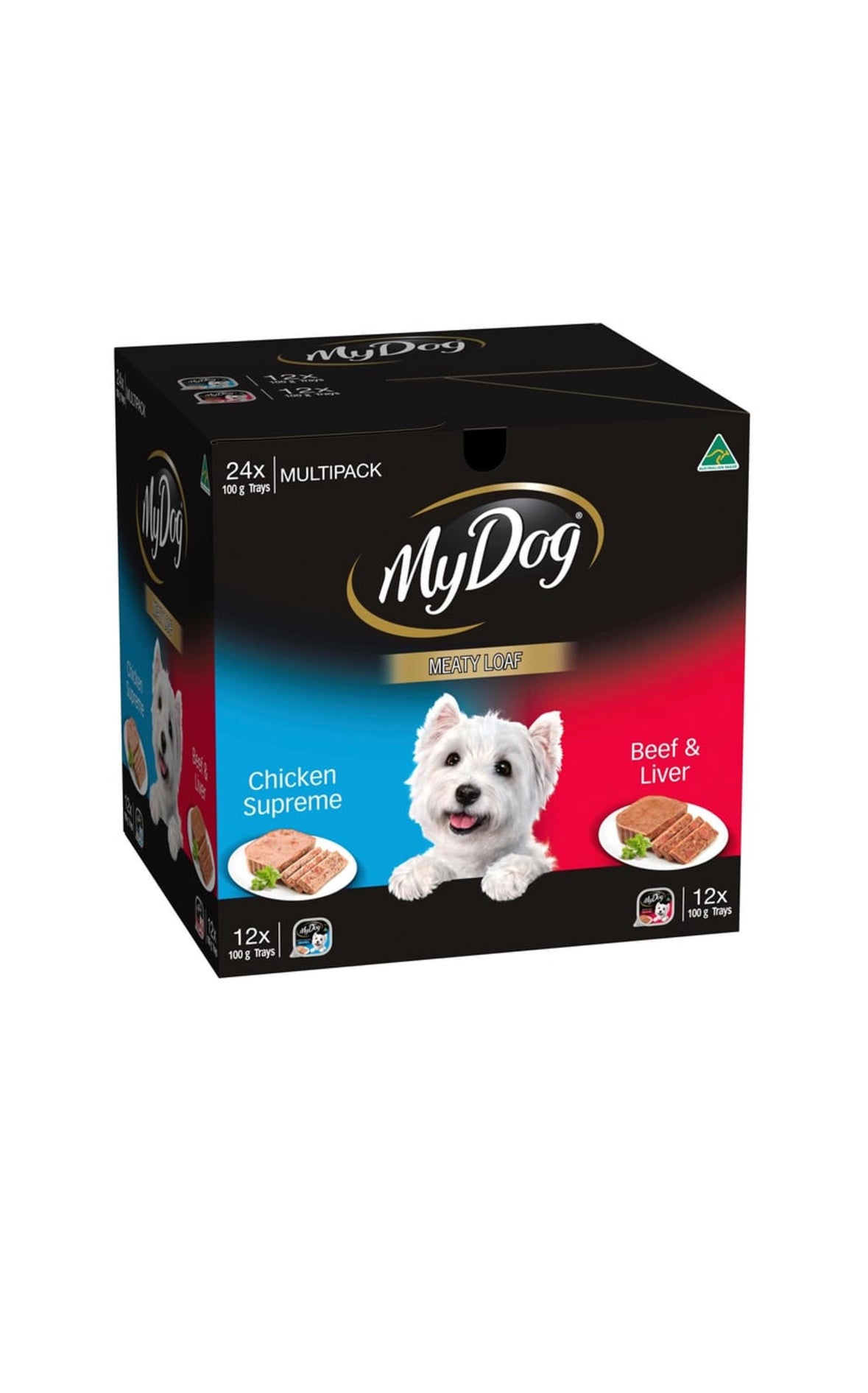 My Dog Chicken, Beef & Liver Wet Dog Food 100 g x 24 pk