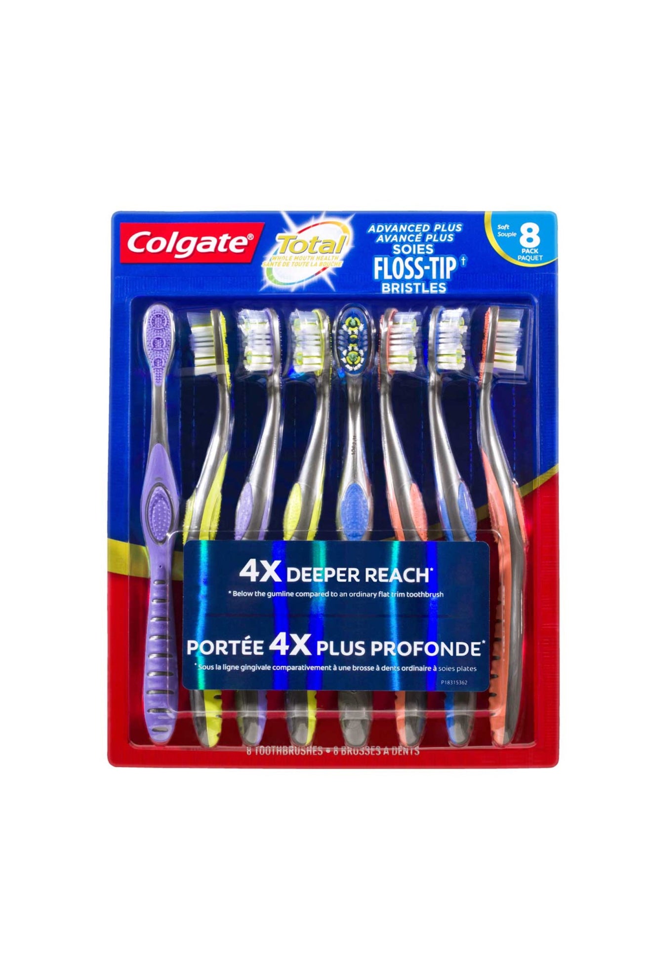 Colgate Floss Tip Toothbrush 8 pk