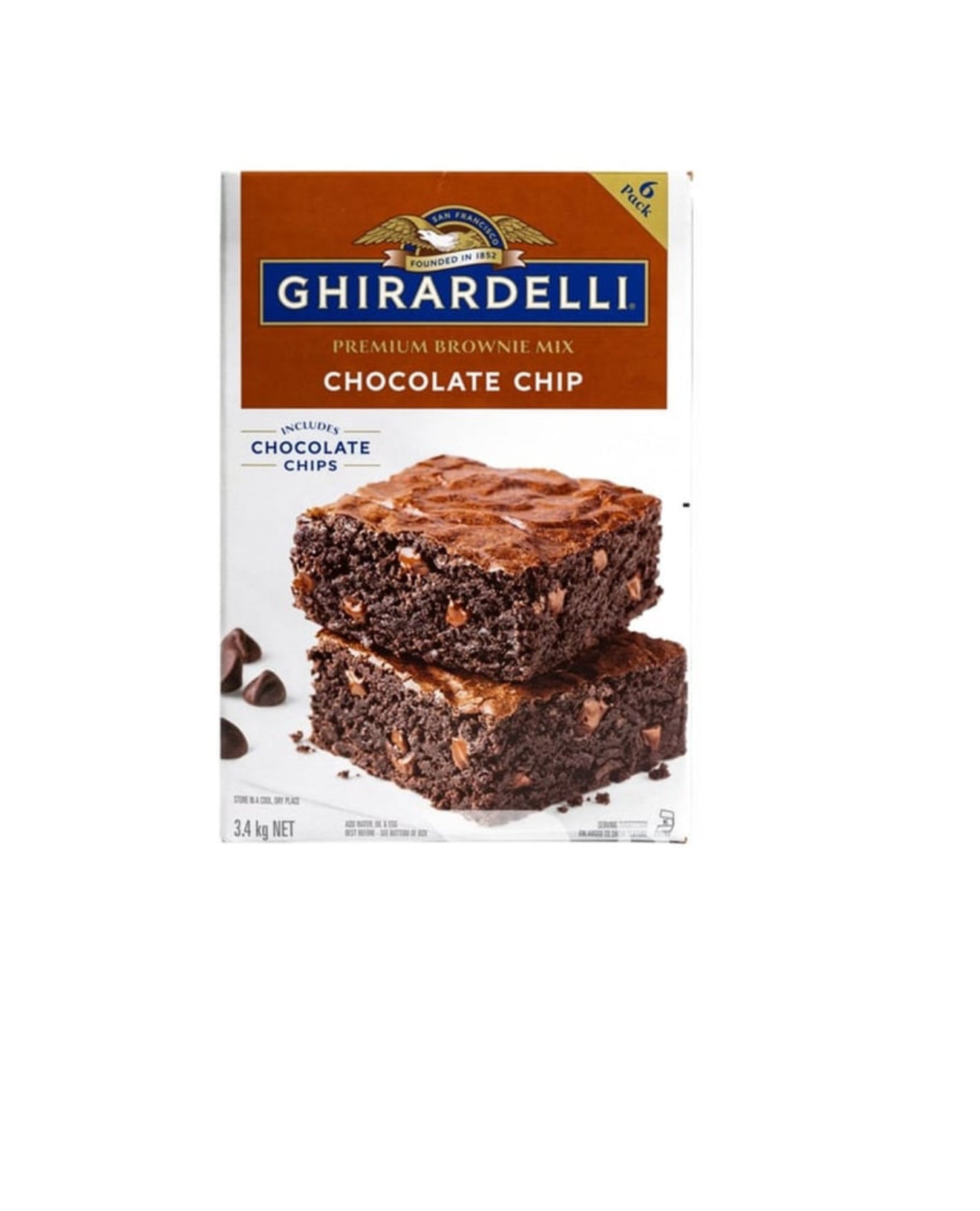 Ghirardelli Premium Chocolate Chip Brownie Mix 3.41kg