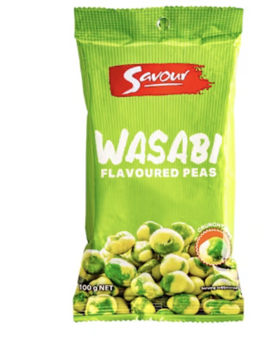 Savour Peas Wasabi Flavoured 100g X 12 X 6