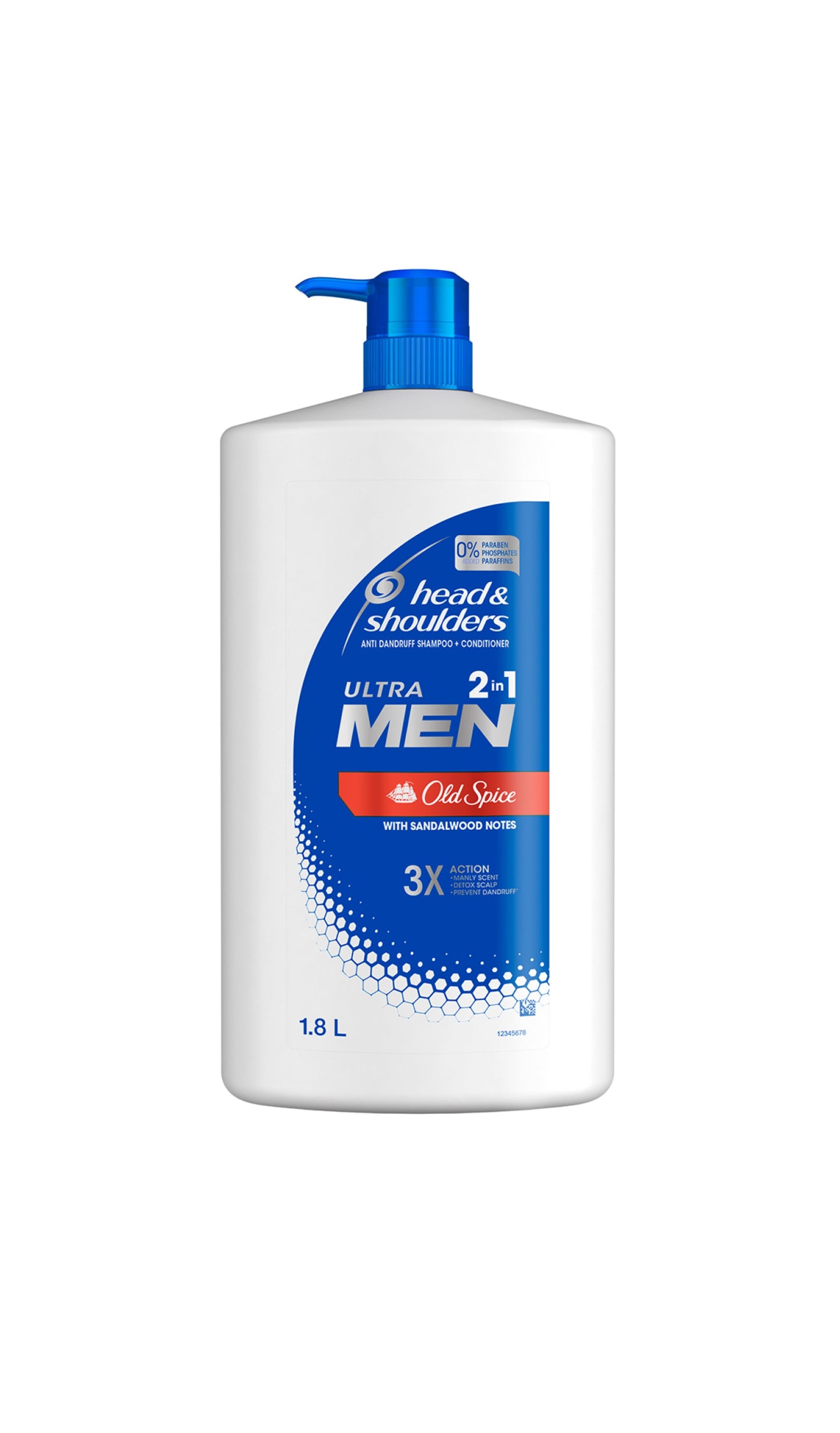 Head & Shoulders Ultra Men Old
Spice 2-in-1 Shampoo & Conditioner
1.8 L