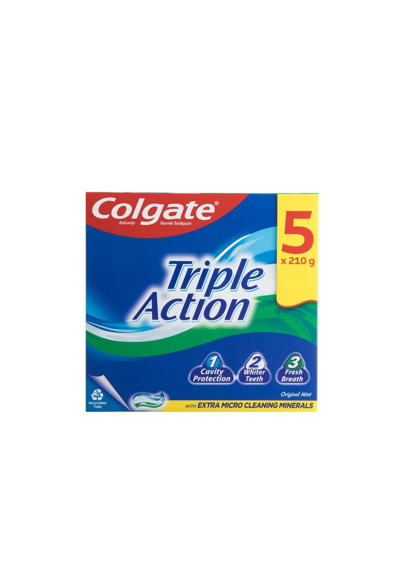 Colgate Triple Action Toothpaste 210 g x5 pk