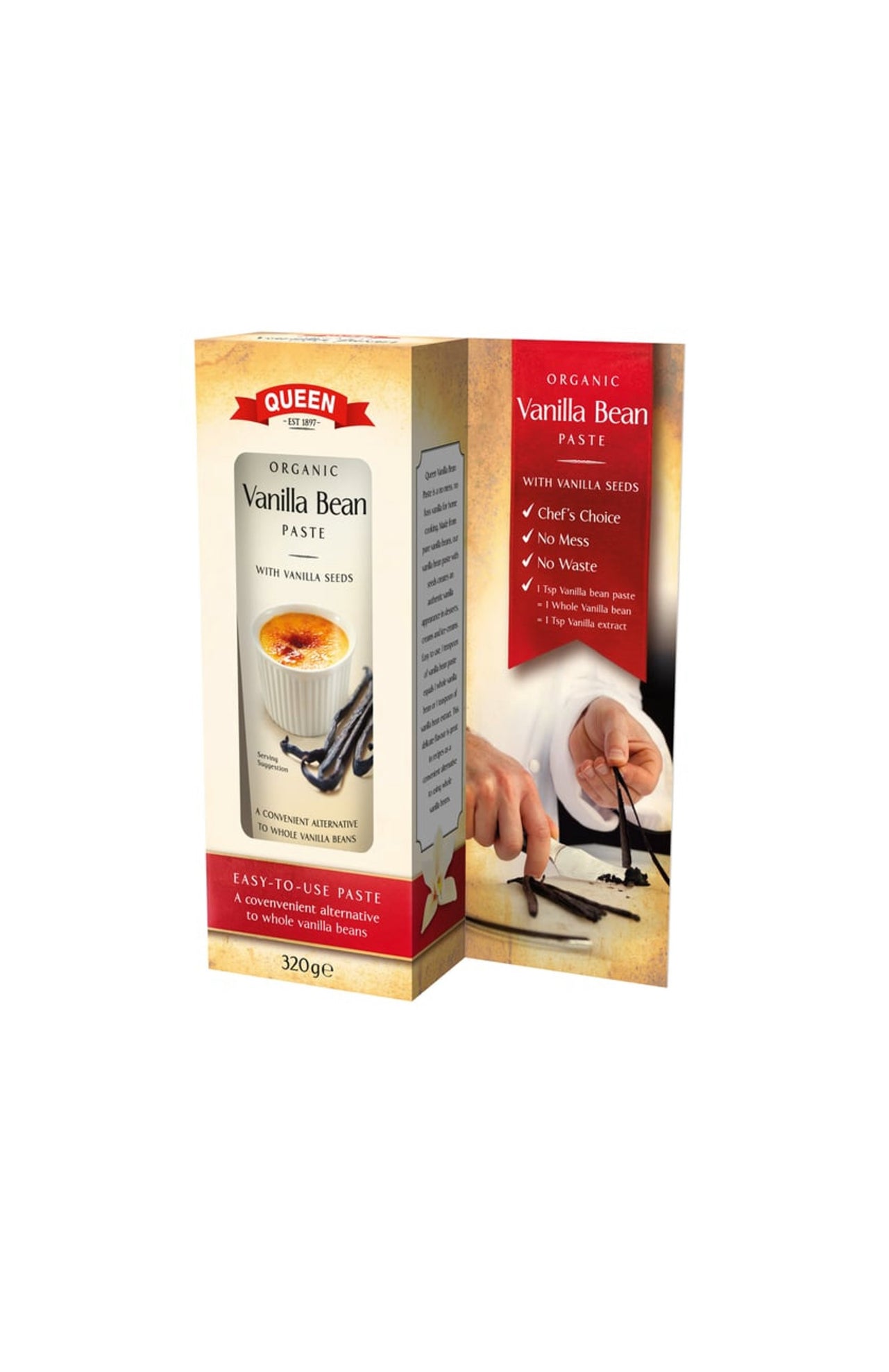 Queen Organic Vanilla Bean Paste
(320 g)