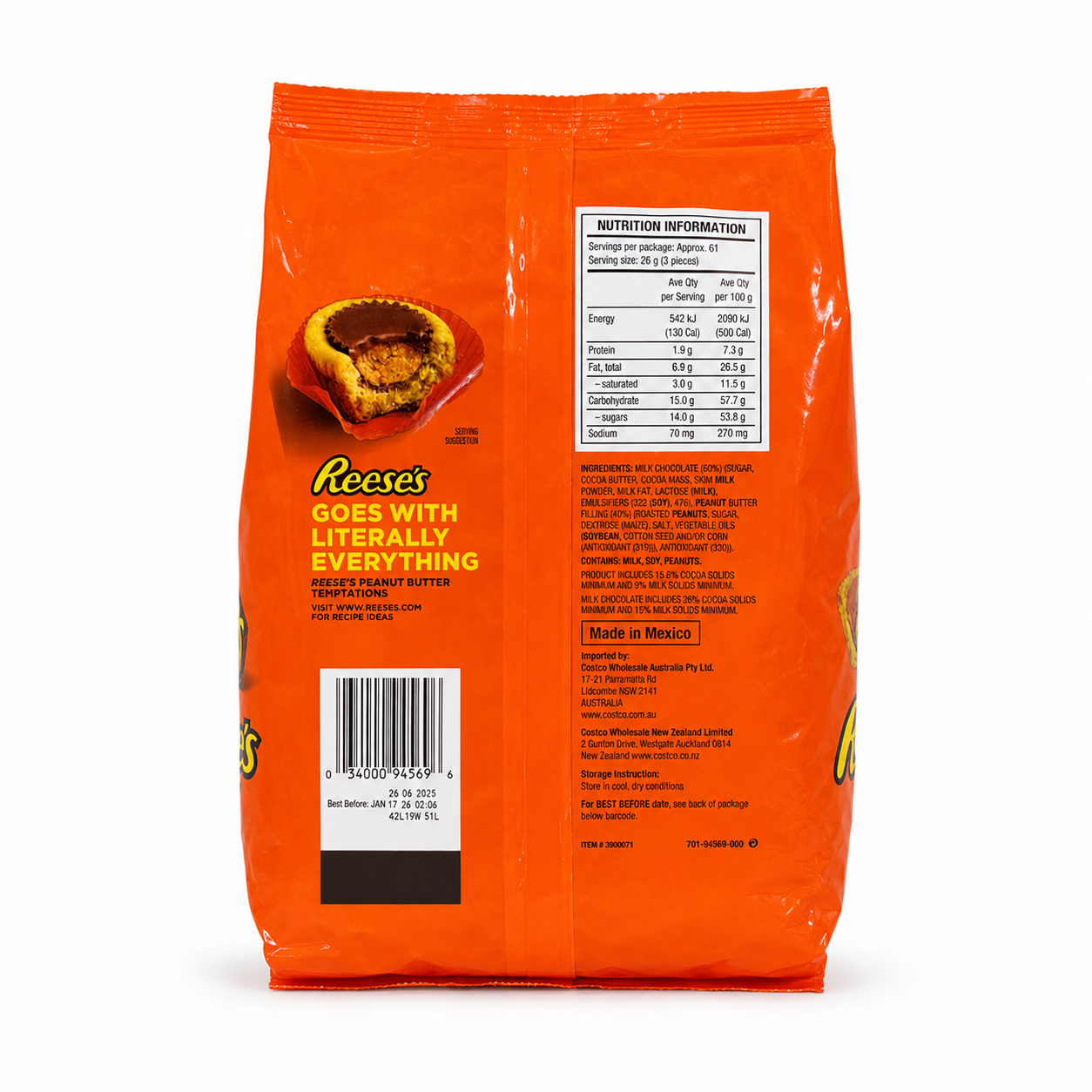 Reese’s Miniature Peanut Butter Cups 1.58kg Bulk Pack