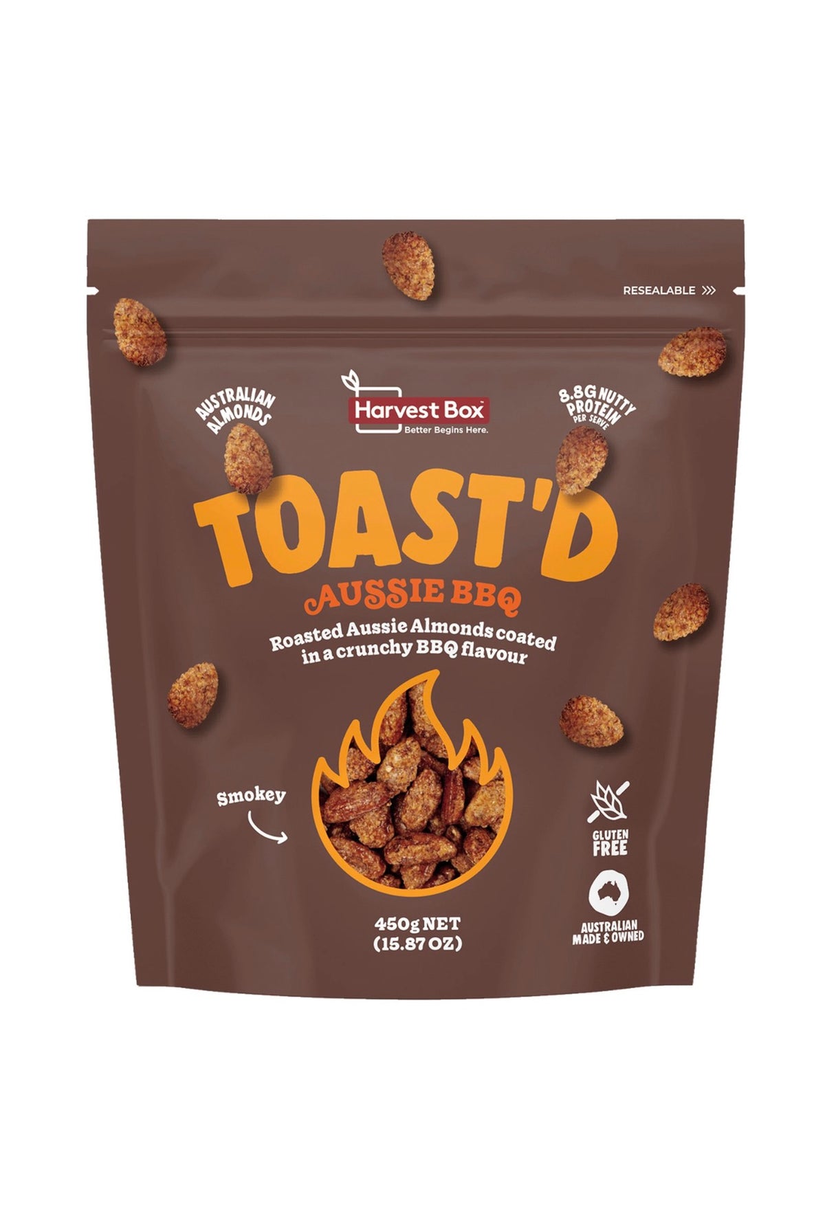 Harvest Box Toast'd BBQ Roasted
Almonds 450 g