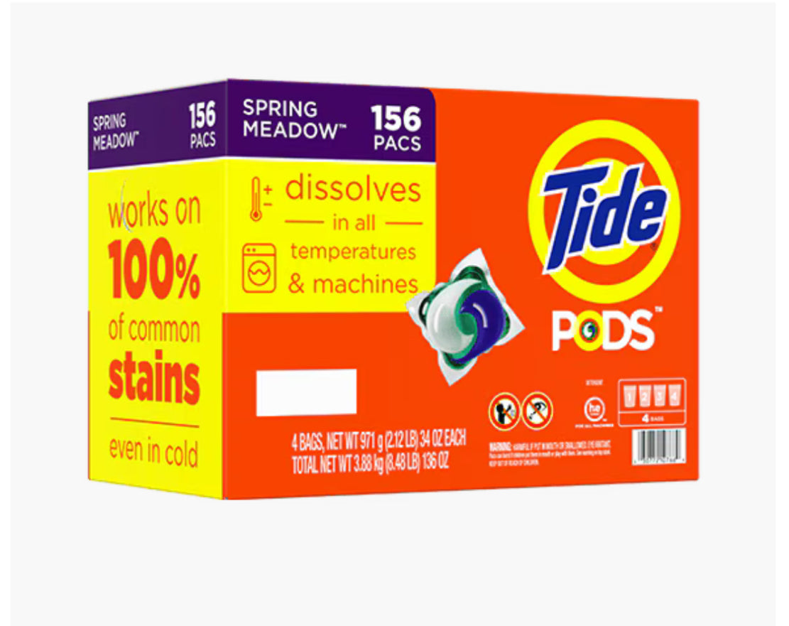 Tide
Laundry Pods Spring Meadow 156 count