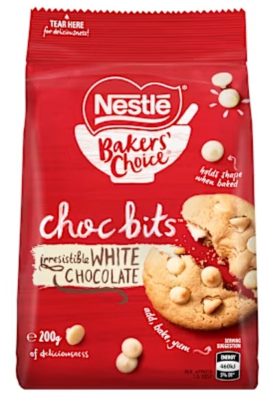 Nestle Choc Bits Baking
White 200g
