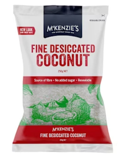 Mckenzie's Fine Desiccated
Coconut Resealable 250g