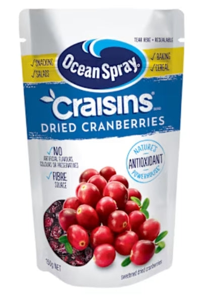 Ocean Spray Craisins Dried
Fruit Original 150g