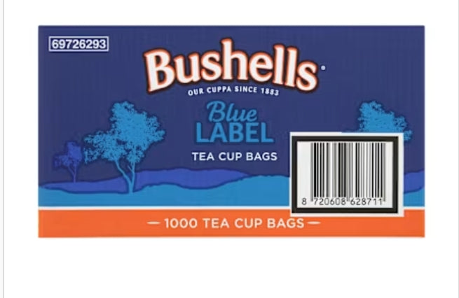 Bushells Blue Label tea cup Bags R/forest
1000s