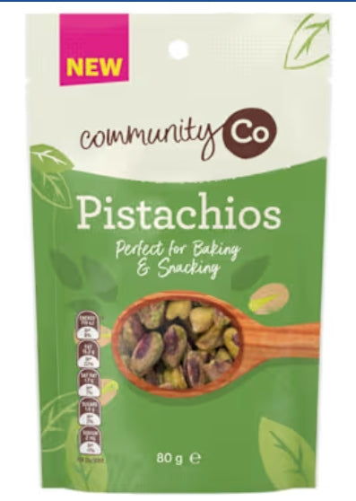 Community Co. Natural
Pistachios 80g