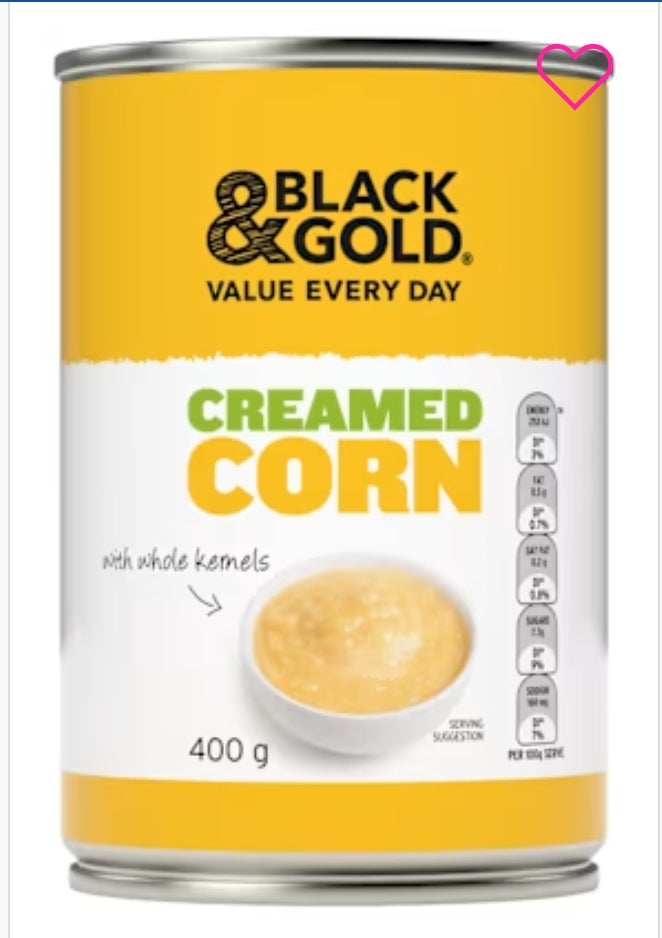Black & gold Corn Creamed
400gm × 24