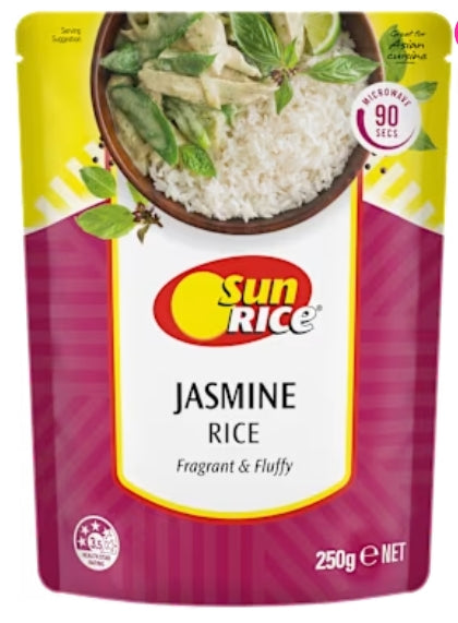 Sunrice Mwr Jasmine Rice
250g X8