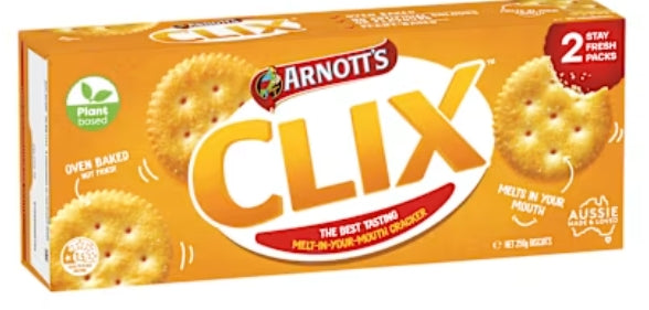 Arnotts Crackers Clix 250g X
18