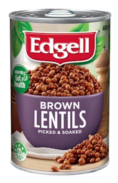 Edgell Brown Lentils
12x400g