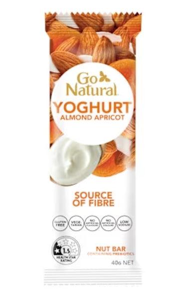 Go Natural Yoghurt Almond
Apricot Bar 40g X 16