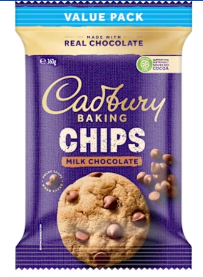 Cad Cadbury Baking Milk
Chips 360g X 5