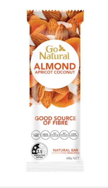 Go Natural Nut Delight Bar
Almond & Apricot 40g X 16
