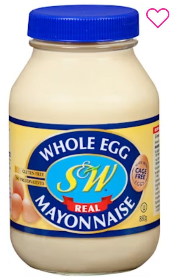 $&w Mayonnaise Whole Egg
880gm