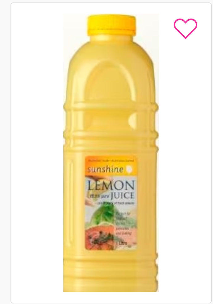Sunshine Lemon juice 1l ×12