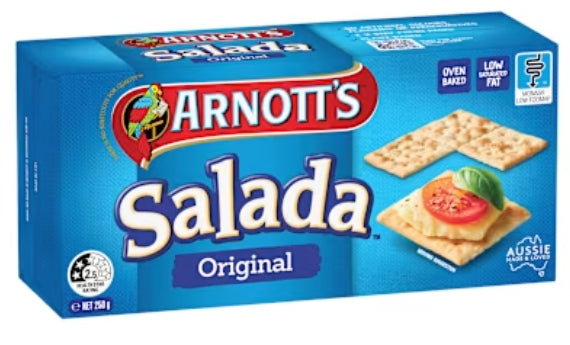 Arnotts Salada Crackers
Original 250gX 18