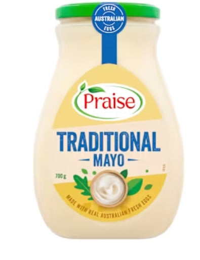 Praise Mayonnaise
Traditional 700g