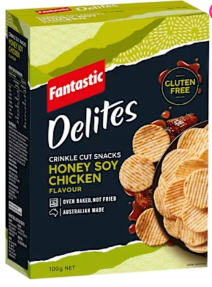 Fantastic Delites Rice Snacks
Honey Soy Chicken 100g